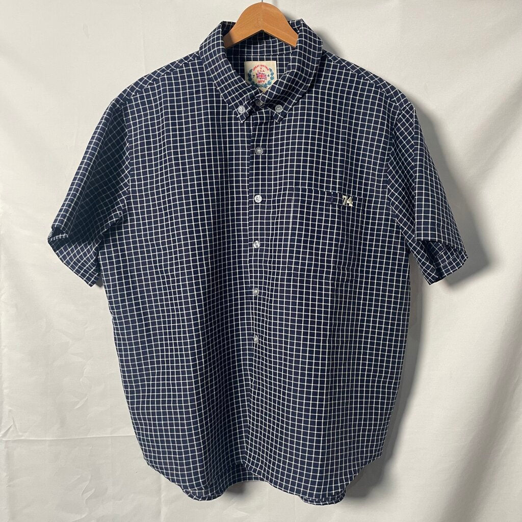 74 Is War Plaid Button Up Sz. M
