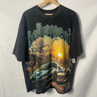 Godspeed Skull Racer Tee Sz. L