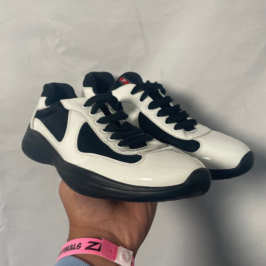 White Prada Cups Sz. 8