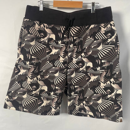 Bape Black White Sweat Shorts Sz. XL