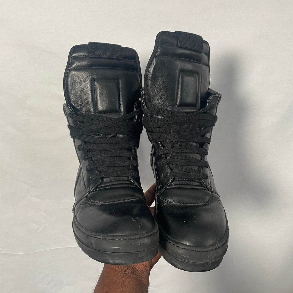 Rick Owen Black Geo Basket Sz. 43