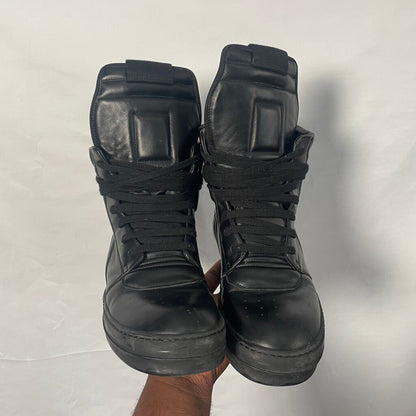 Rick Owen Black Geo Basket Sz. 43