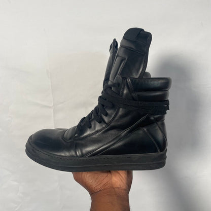 Rick Owen Black Geo Basket Sz. 43