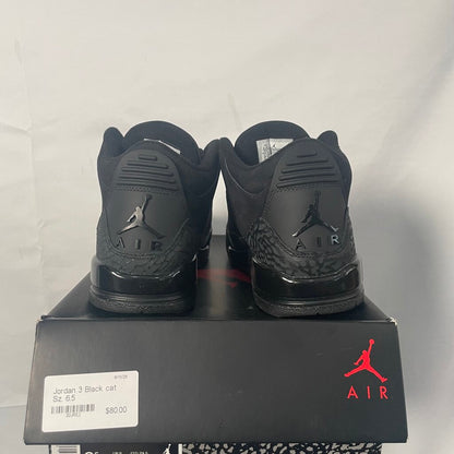 Jordan 3 Black cat Sz. 6.5