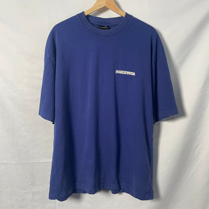 Balenciaga Blue Back Logo tee Sz. M