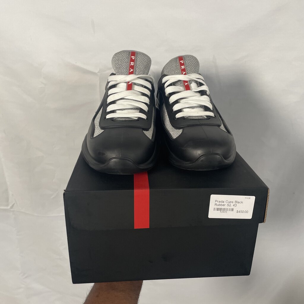 Prada Cups Black Rubber Sz. 43