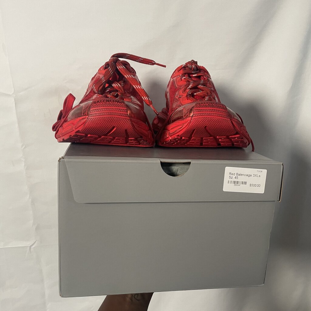 Red Balenciaga 3XLs Sz. 45