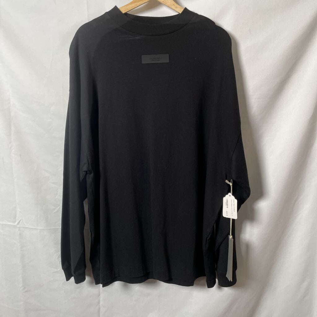 Black Essentials L/s Sz. S