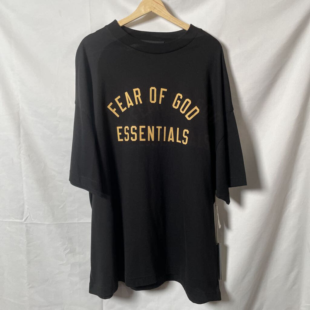 Fear Of God Essentials Black Tee Sz L