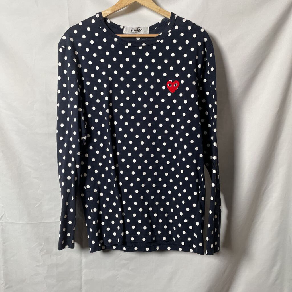 CDG Polka Dot L/S Sz. XL