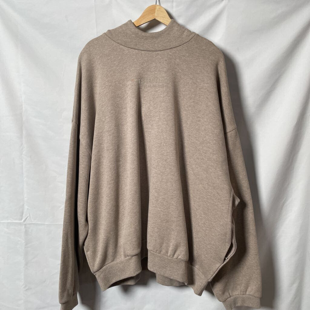 Tan Essentials Hoodie Sz. L