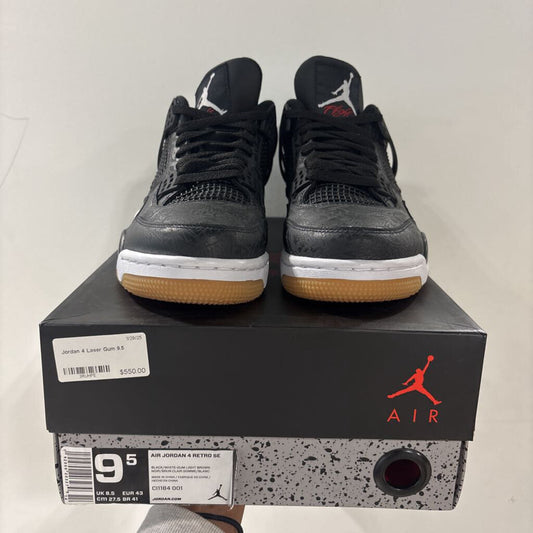 Jordan 4 Laser Gum 9.5