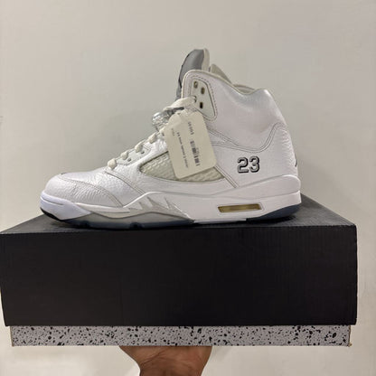 Jordan 5 metallic white SZ 9.5