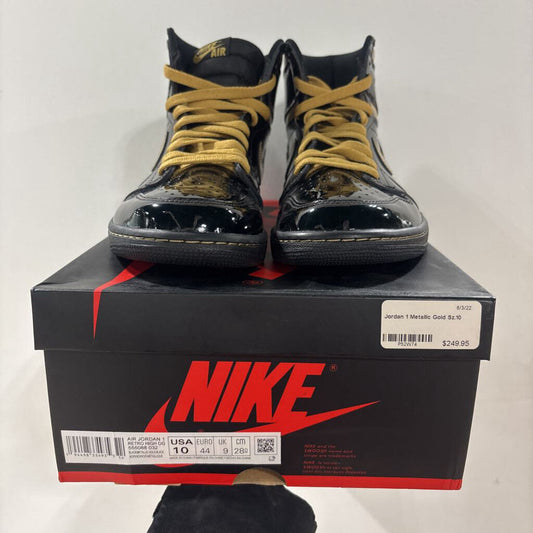 JORDAN 1 METALLIC GOLD SZ 10