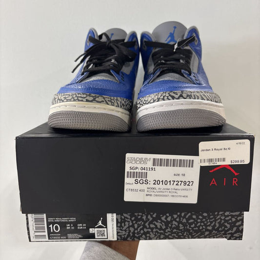 Jordan 3 Cement Royal sz. 10