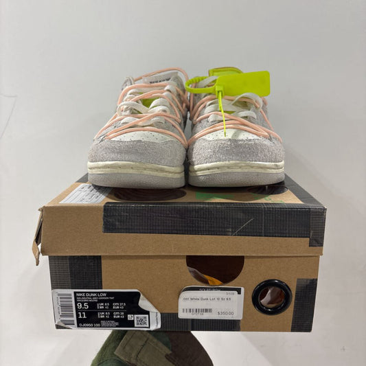 Off White Dunk Lot 12 Sz 9.5