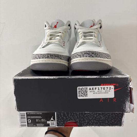 Jordan 3 White Cement(2022) SZ 9