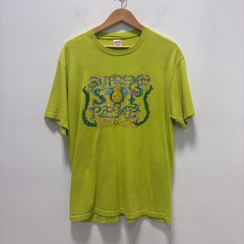 LIME GREEN SUPREME TEE SZ LARGE