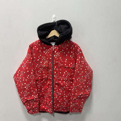 RHUDE RED BANDANAN JACKET SZ SMALL