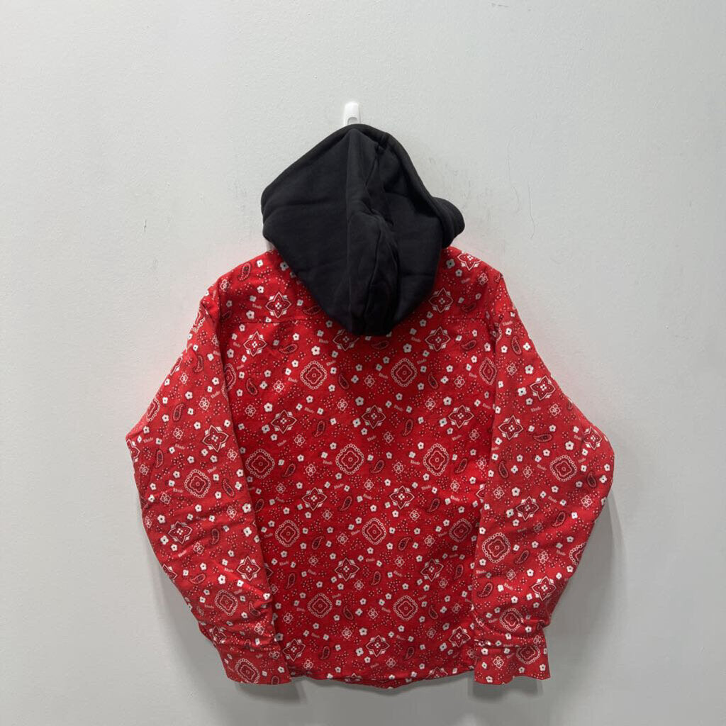 RHUDE RED BANDANAN JACKET SZ SMALL