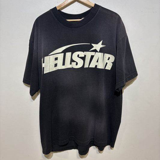 HELLSTAR ASIC LOGO , WHITE & BLACK SZ LARGE