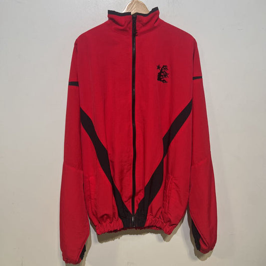 HELLSTAR SPORTS RED & BLACK HOODIE SZ MEDIUM