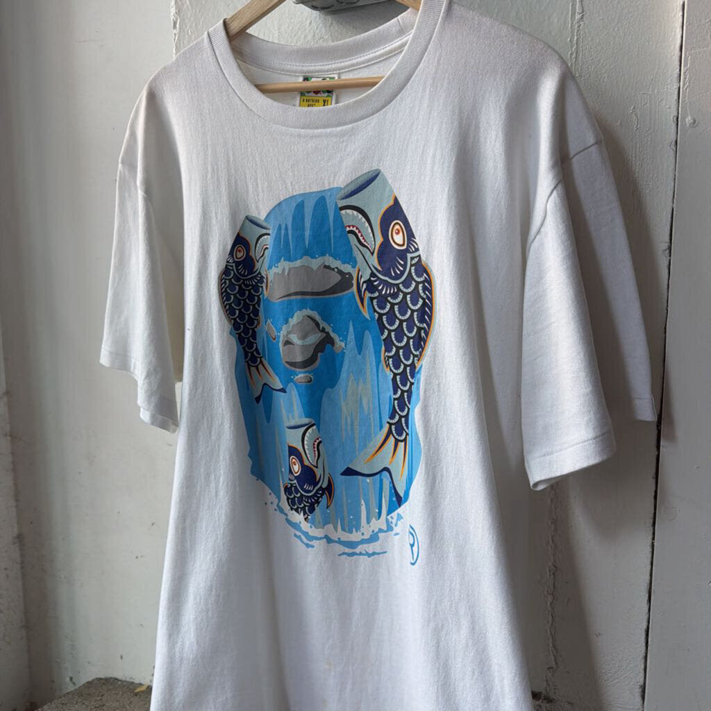 BAPE KOI FISH APE HEAD TEE SZ.XL