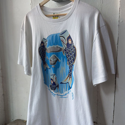 BAPE KOI FISH APE HEAD TEE SZ.XL