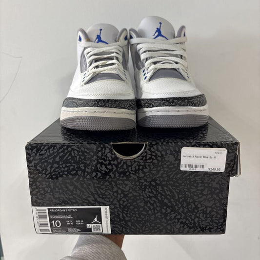 Jordan 3 Racer Blue Sz 10