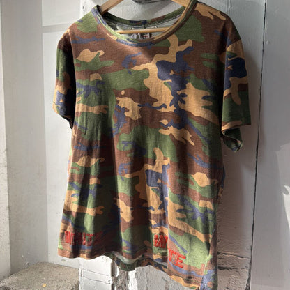 OFF WHITE CAMO RED BAND LOGO SZ.S