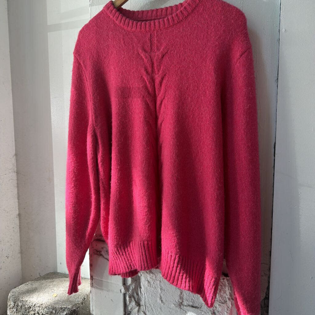 PINK STUSSY SWEATER SZ M