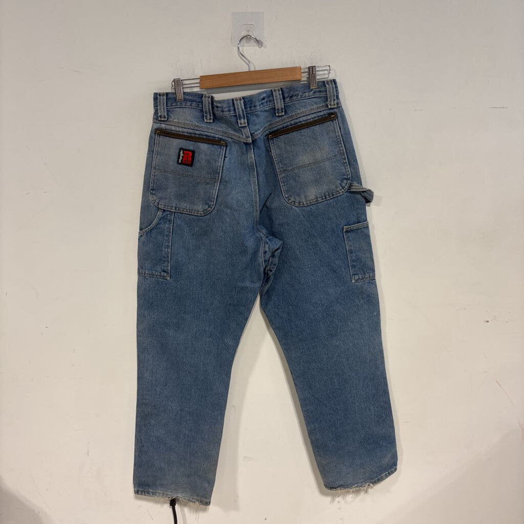 WRANGLER BLUE DOUBLE KNEE SZ 36