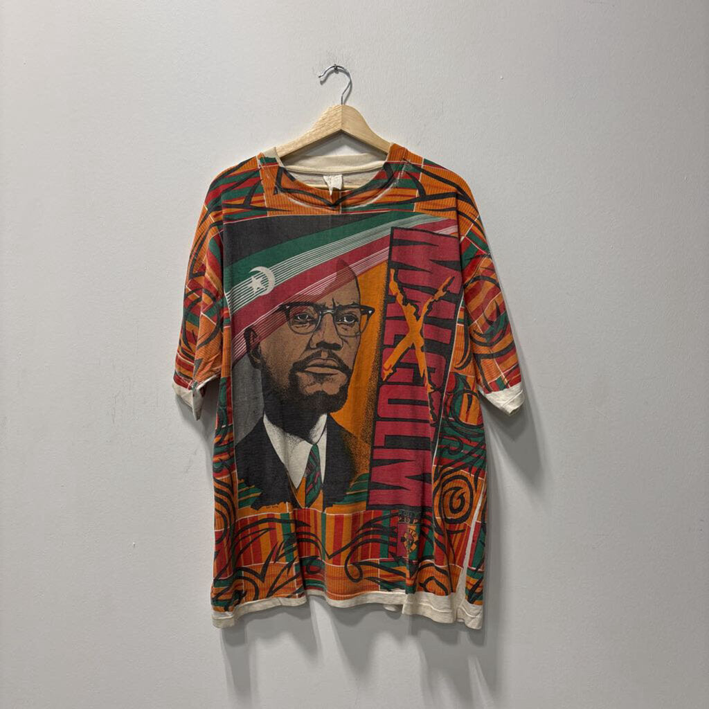 MALCOM X VINTAGE TEE SZ XL