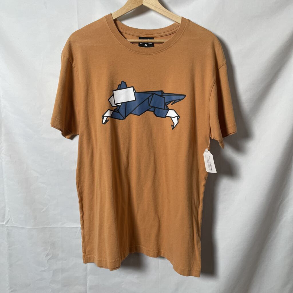 Ice Cream Paper Running Dog Tee Sz. L