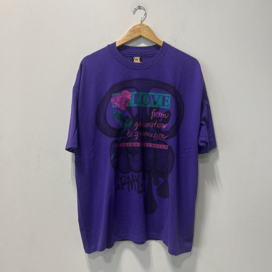 VINTAGE PURPLE CRMY TEE