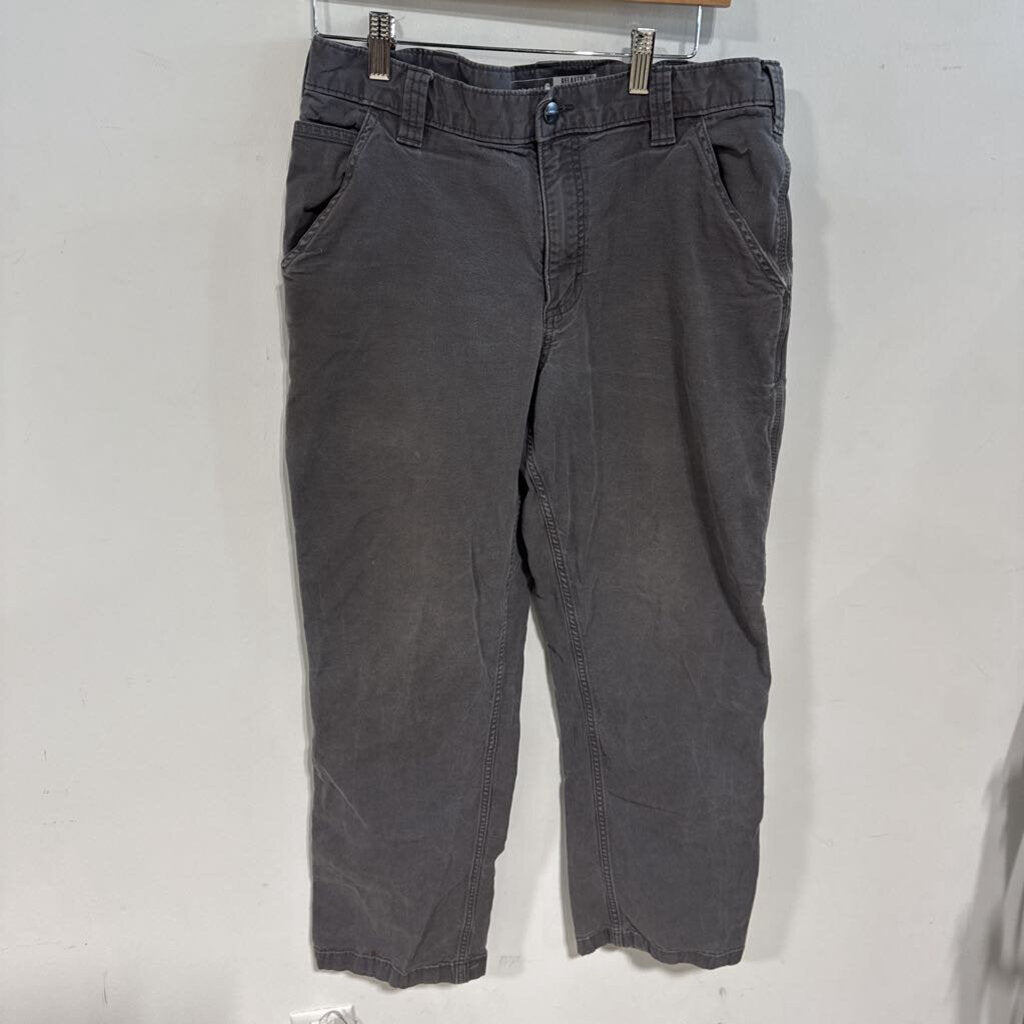 GREY CARHARTT PANTS SZ 34