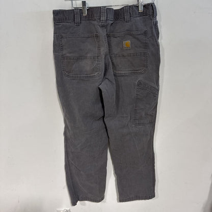 GREY CARHARTT PANTS SZ 34