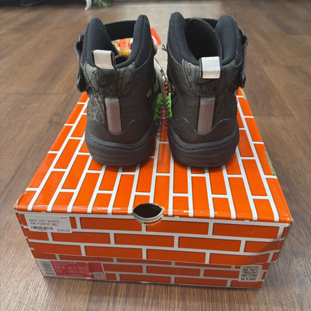 NIKE OFF WHITE AIR FORCE MID SZ.11