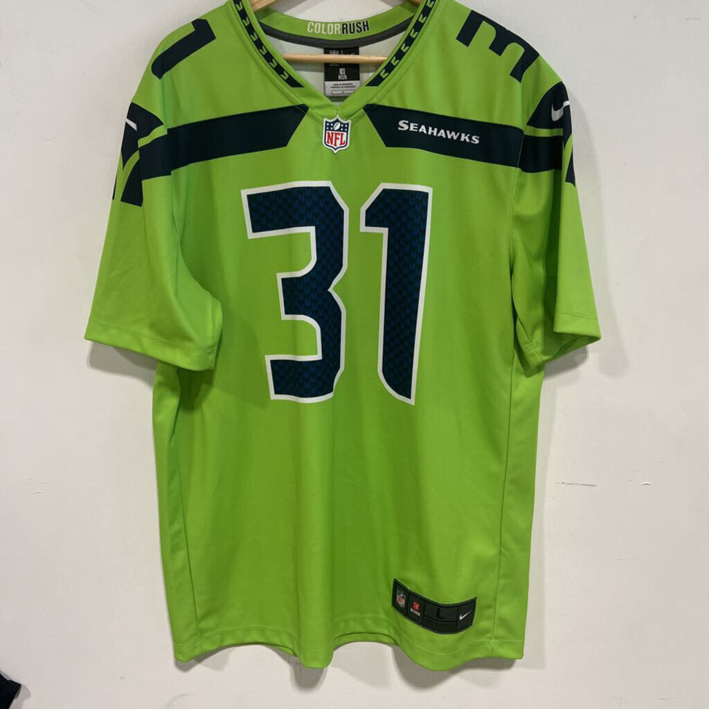 SEAHAWKS COOL RUSH JERSEY Sz L