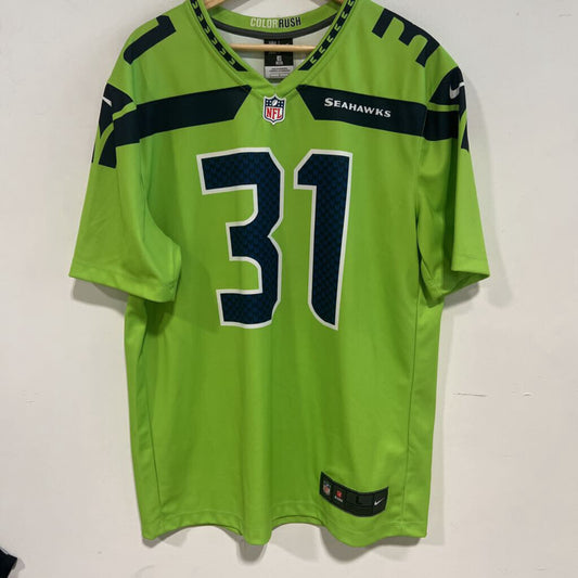 SEAHAWKS COOL RUSH JERSEY Sz L