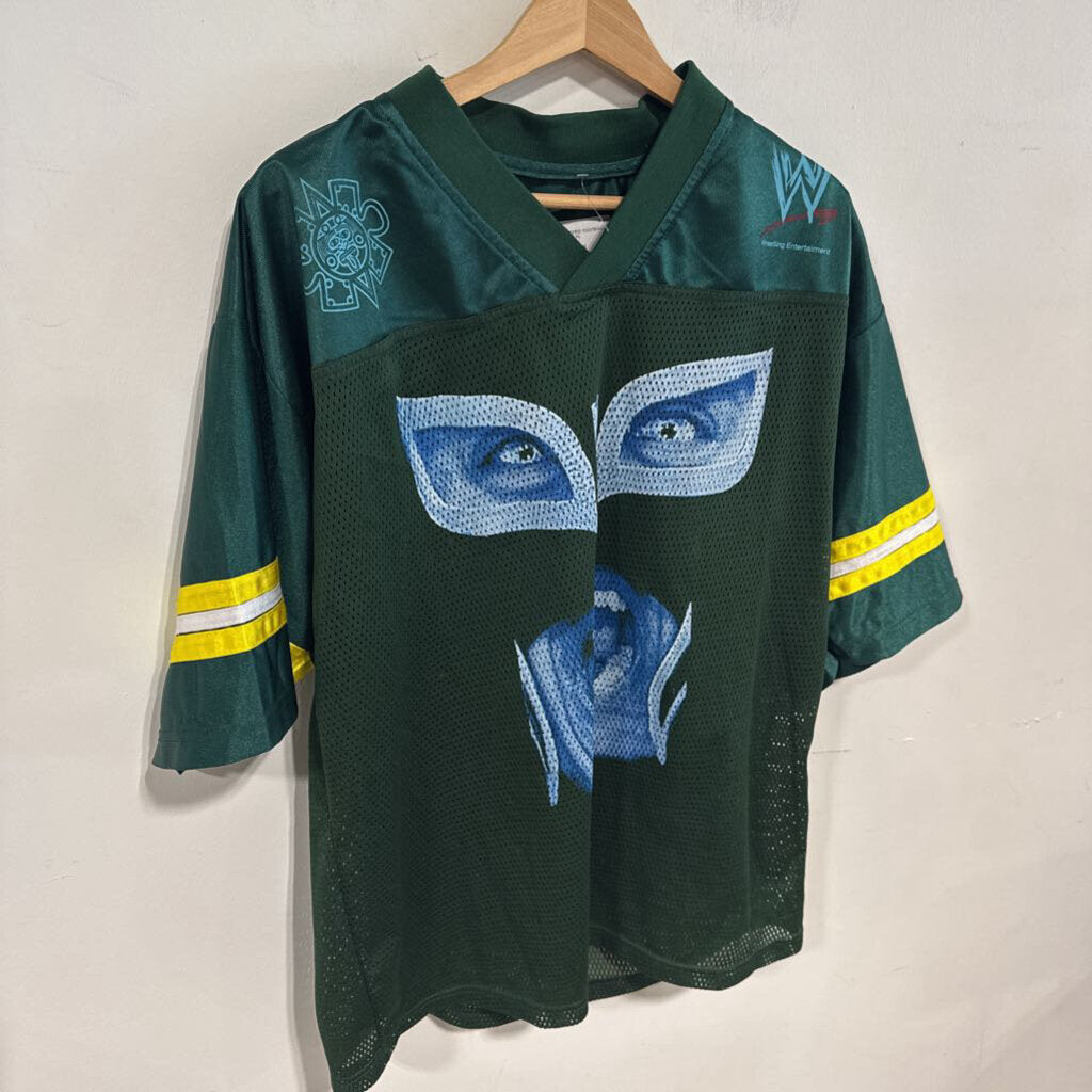 REY MYSTERIO FOOTBALL JERSEY SZ XL
