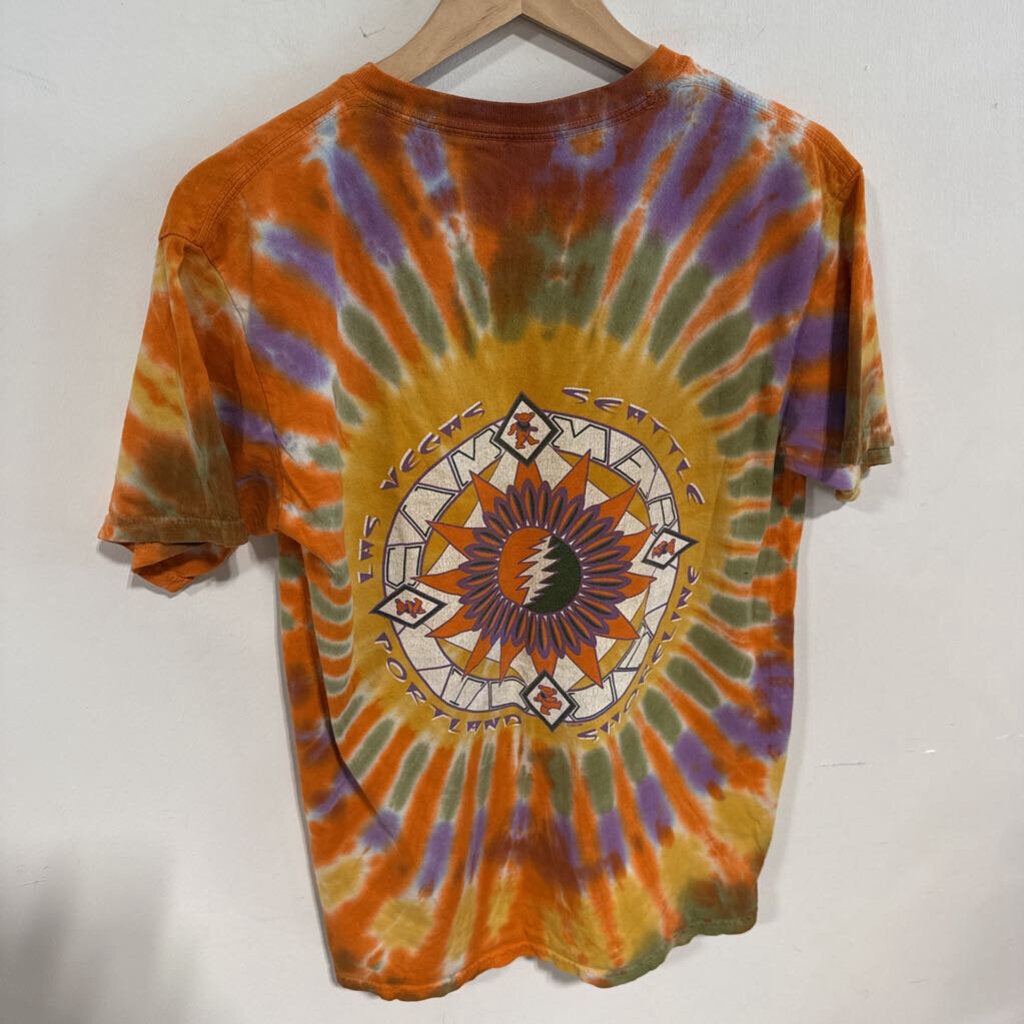 ORANGE GRATEFUL DEAD TEE SZ S