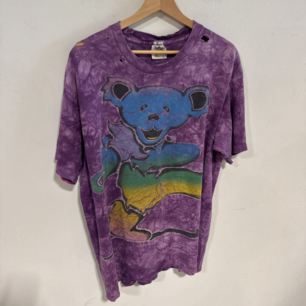 PURPLE GRATEFUL DEAD TEE SZ XL
