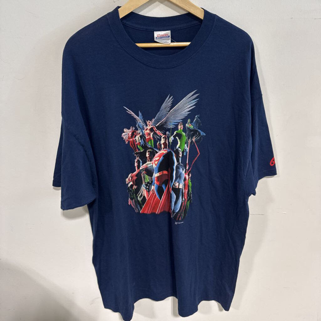 DC COMICS SUPERHERO TEE SZ 2XL