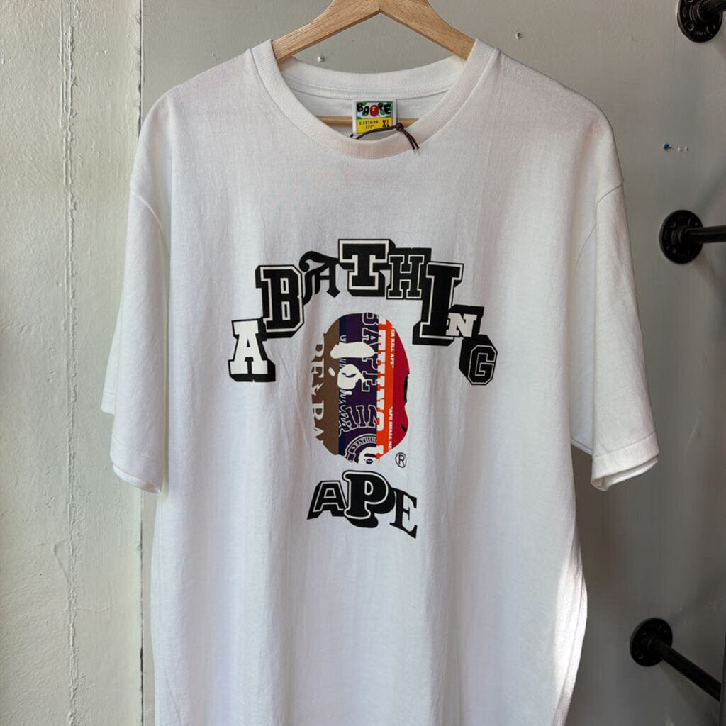 BATHING APE ABSRACT APE HEAD SZ. XL