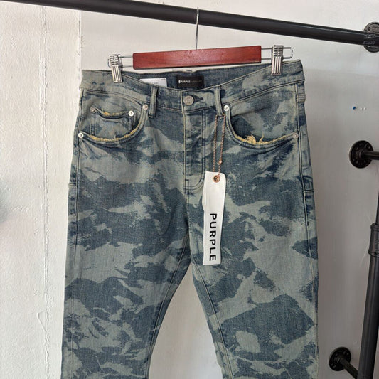PURPLE CAMO DENIM SZ 32
