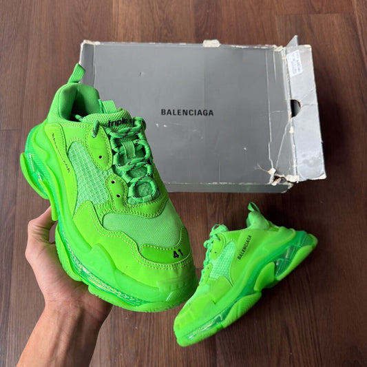 BALENCIAGA TRIPLE S ( LIME ) SZ. 41