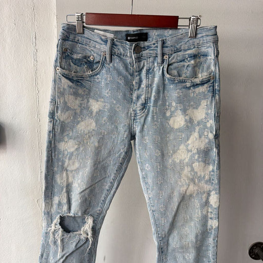 PURPLE DENIM JEANS SZ. 32