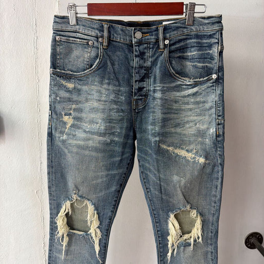 PURPLE DENIM JEANS SZ. 32