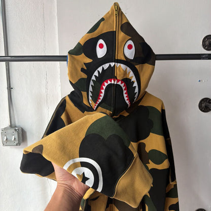 TAN BAPE FULL ZIP SZ XL